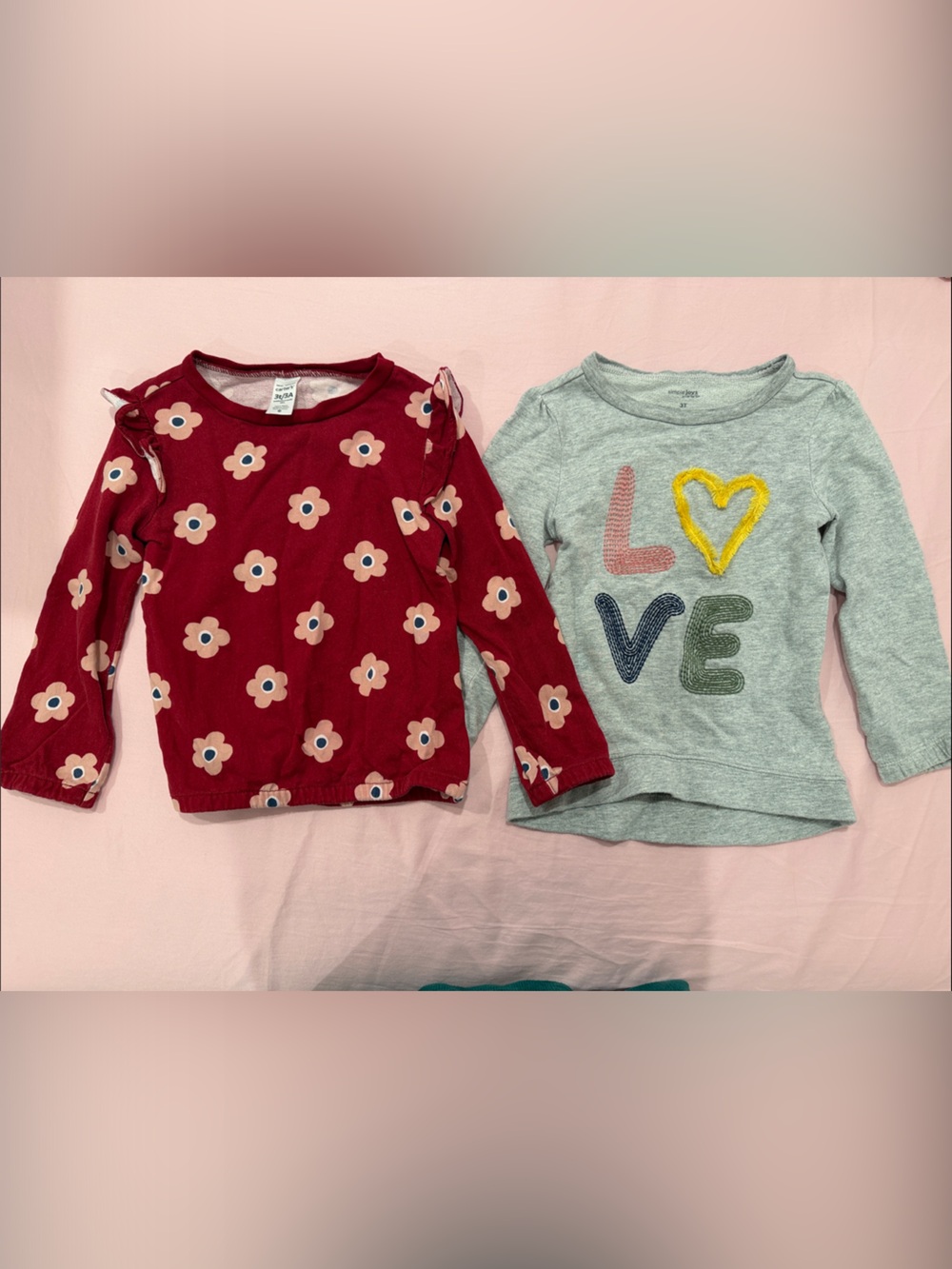 3T Girls thick cotton long sleeves